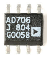 ±18V 8 पिन SOIC N T/R AD706JRZ-REEL ADI Op Amp, डुअल लो पावर एम्पलीफायर