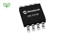 24LC01B-I / SN फ्लैश मेमोरी डेटा स्टोरेज, माइक्रोचिप सीरियल ईप्रोम 1K बिट 3.3V / 5V
