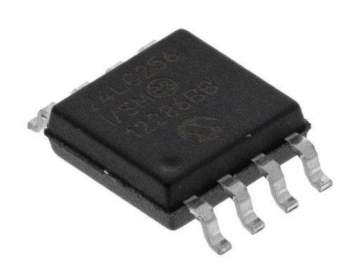 24LC256-I/SM माइक्रोचिप I2c Eeprom 256K बिट 32K x 8 3.3V/5V 8 पिन SOIJ ट्यूब