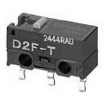D2F-01F-T OMRON SMD DIP स्विच SPDT पिन प्लंजर 0.1A 30VDC 0.74N थ्रू-होल